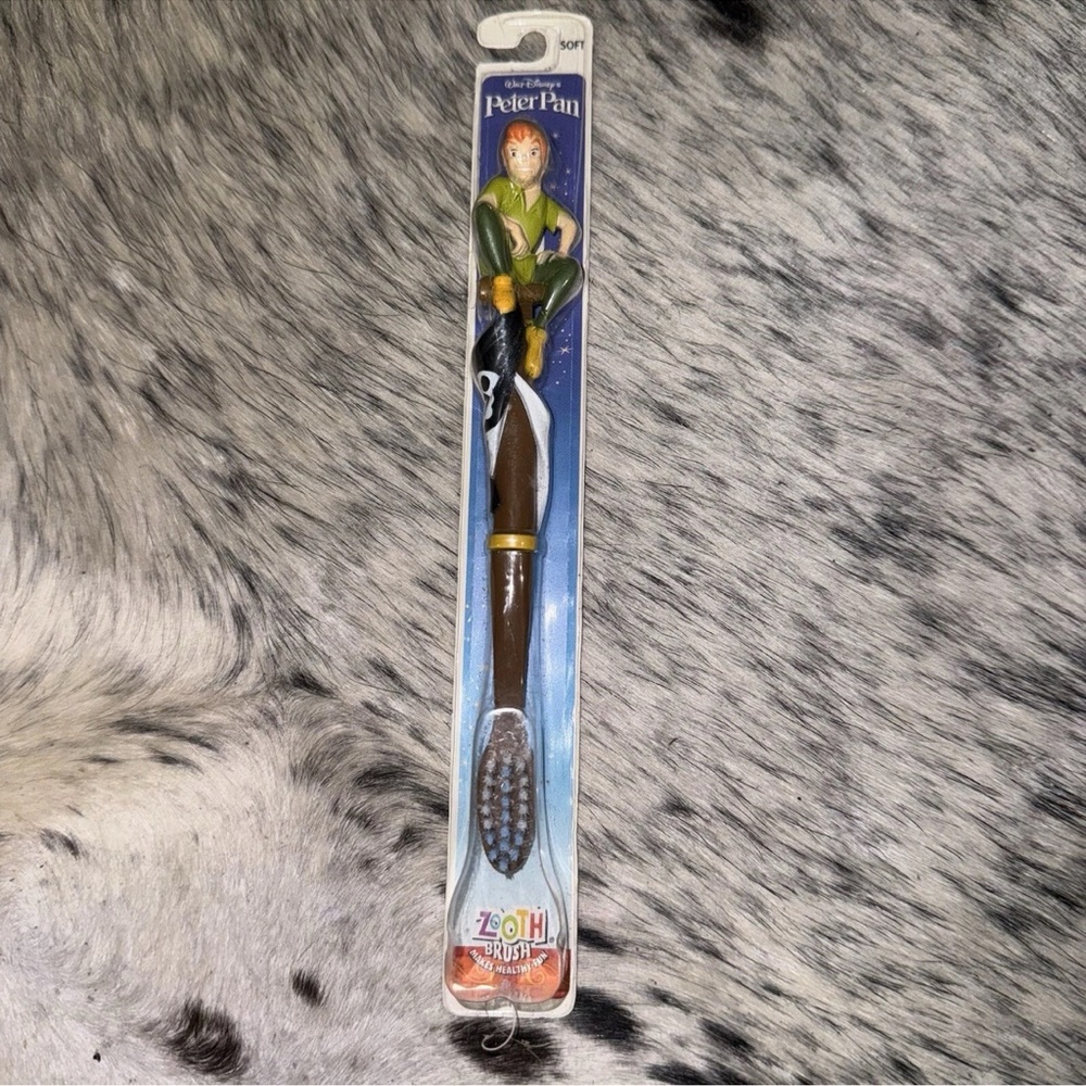 Peter Pan Disney Character Toothbrush Kids Collectible Zooth 1992 Vintage TM
